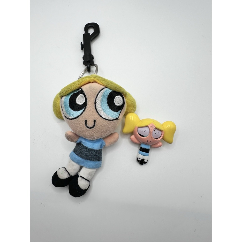 Powerpuff Girls BUBBLES 5"‎ Plush Doll Figure ~ Keychain, Backpack Clip